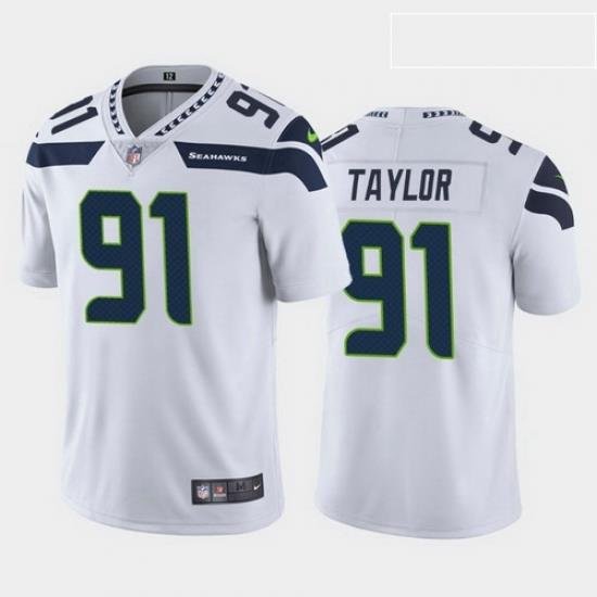 men darrell taylor seattle seahawks white vapor limited jersey