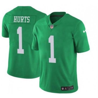 Men Nike Jalen Hurts Philadelphia Eagles Limited Green Vapor Untouchable NFL Jersey