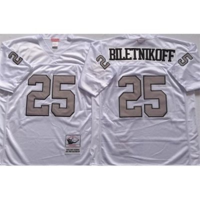 Men Las Vegas Raiders 25 Fred Biletnikoff White Limited Stitched jersey