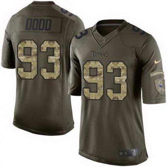 Nike Titans #93 Kevin Dodd Green Mens Stitched NFL Limited Salute to Service Jersey