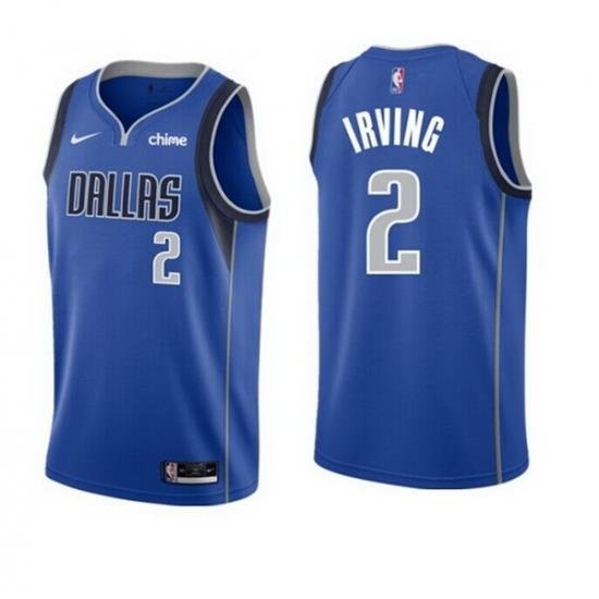 Men's Dallas Mavericks #2 Kyrie Irving Blue Icon Edition Stitched Basketball Jersey