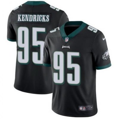 Nike Eagles #95 Mychal Kendricks Black Alternate Mens Stitched NFL Vapor Untouchable Limited Jersey