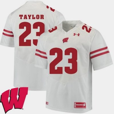 Men Wisconsin Badgers Jonathan Taylor White Alumni Football Game Ncaa 2018 Jersey