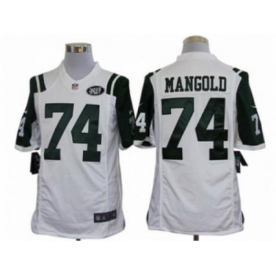 Nike NeW York Jets 74 Nick Mangold White Limited NFL Jersey