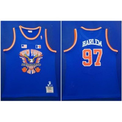 Knicks 97 Knicks Harlem Royal Hardwood Classics Mesh Swingman Jersey