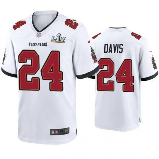 Men Carlton Davis Buccaneers White Super Bowl Lv Game Jersey