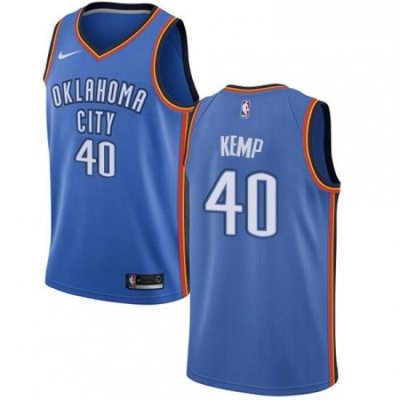 Youth Nike Oklahoma City Thunder 40 Shawn Kemp Swingman Royal Blue Road NBA Jersey Icon Edition