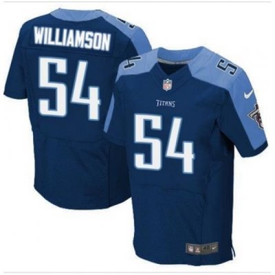 Nike Tennessee Titans #54 Avery Williamson Navy Blue Alternate Mens Stitched NFL Elite Jersey