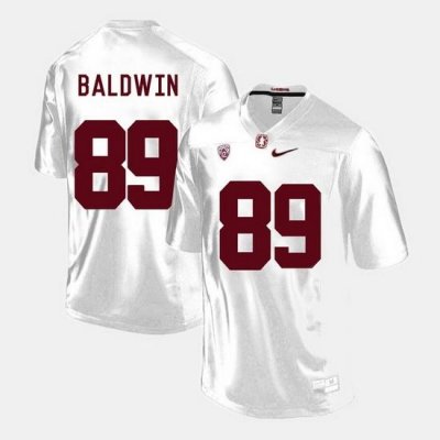 Men Stanford Cardinal Doug Baldwin College Football White Jersey