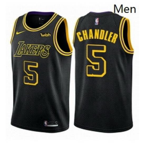 Mens Nike Los Angeles Lakers 5 Tyson Chandler Swingman Black City Edition NBA Jersey