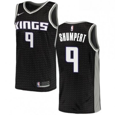 Mens Nike Sacramento Kings 9 Iman Shumpert Swingman Black NBA Jersey Statement Edition