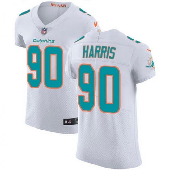 Nike Dolphins #90 Charles Harris White Mens Stitched NFL Vapor Untouchable Elite Jersey