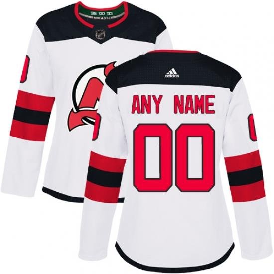 Men Women Youth Toddler White Jersey - Customized Adidas New Jersey Devils Away  II