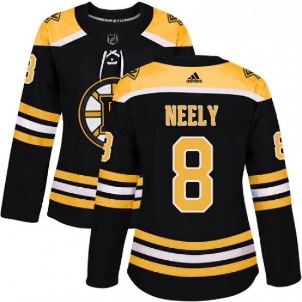 Womens Adidas Boston Bruins 8 Cam Neely Premier Black Home NHL Jersey