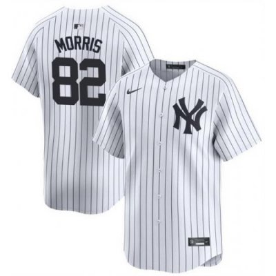 Men NeW York Yankees 82 Cody Morris White 2024 Home Limited Cool Base Stitched Baseball Jersey