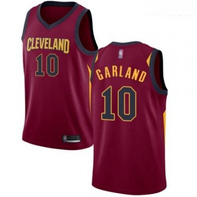 Cavaliers #10 Darius Garland Red Basketball Swingman Icon Edition Jersey