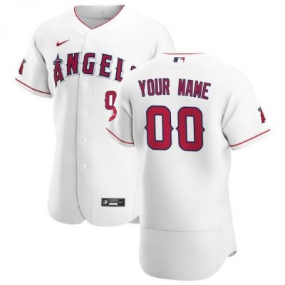 Los Angeles Angels Custom Men Women youth Nike White Home 2020 Authentic Player MLB Jersey