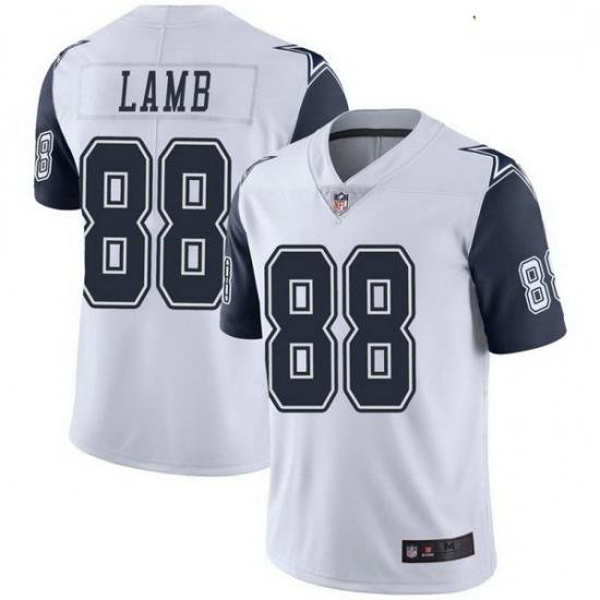 Youth Dallas Cowboys CeeDee Lamb White Limited Color Rush Vapor Untouchable Jersey