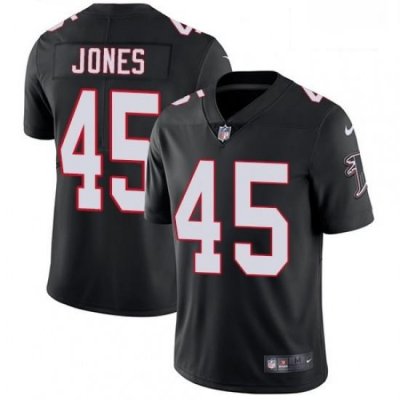 Men Nike Atlanta Falcons 45 Deion Jones Black Alternate Vapor Untouchable Limited Player NFL Jersey