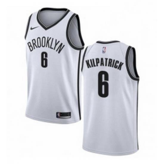 Youth Nike Brooklyn Nets 6 Sean Kilpatrick Swingman White NBA Jersey Association Edition