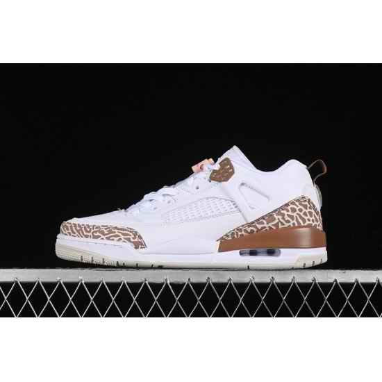 FQ1759 101 JORDAN SPIZIKE LOW WHITE PINK OXFORD ARCHAEO BROWN LIGHT BROWN LIGHT BONE KHAKI