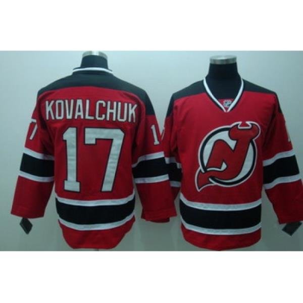 New Jersey Devils 17 Ilya Kovalchuk Red Jerseys Throwback