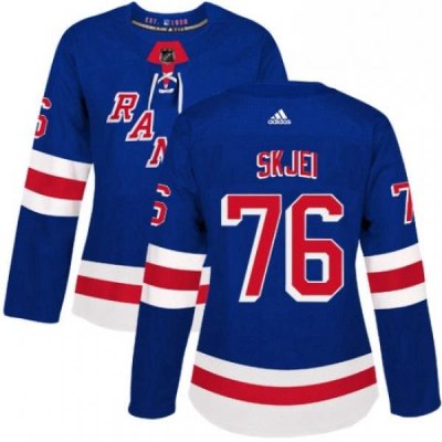 Womens Adidas New York Rangers 76 Brady Skjei Premier Royal Blue Home NHL Jersey