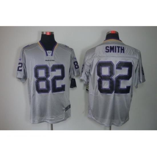 Nike Baltimore Ravens 82 Torrey Smith Grey Elite Lights Out II NFL Jersey