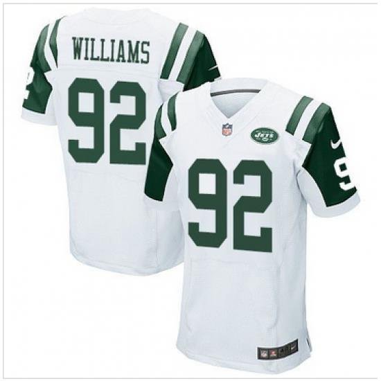 Nike New York Jets #92 Leonard Williams White Stitched NFL Elite Jersey