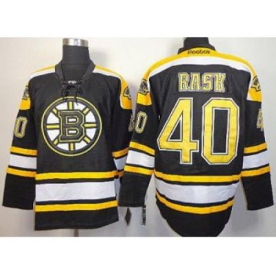 Boston Bruins 40 Tuukka Rask Black NHL Jerseys