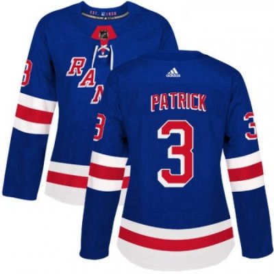 Womens Adidas New York Rangers 3 James Patrick Premier Royal Blue Home NHL Jersey