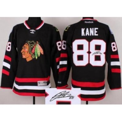 Chicago Blackhawks 88 Patrick Kane Black 2014 Stadium Series Signed Jerseys