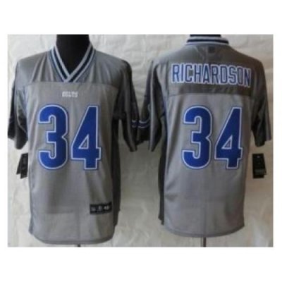 Nike Indianapolis Colts 34 Trent Richardson Grey Elite Vapor NFL Jersey