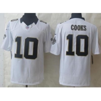 Nike NeW Orleans Saints 10 Brandin Cooks White Limited NFL Jersey