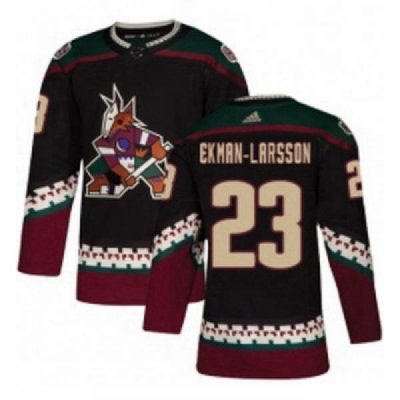 Youth Adidas Arizona Coyotes 23 Oliver Ekman Larsson Premier Black Alternate NHL Jersey