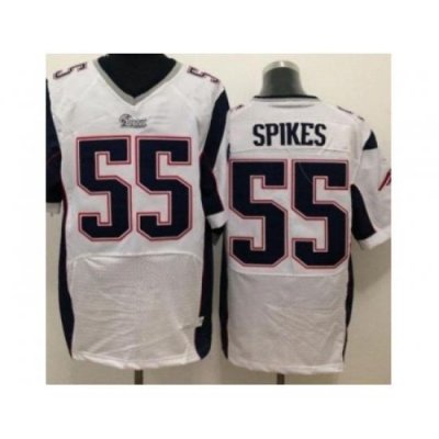 Nike NeW England Patriots 55 Brandon Spikes White Elite NFL Jersey