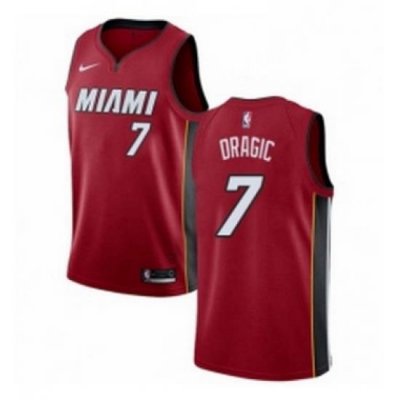 Youth Nike Miami Heat 7 Goran Dragic Swingman Red NBA Jersey Statement Edition