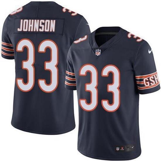 Nike Bears 33 Jaylon Johnson Navy Blue Team Color Men Stitched NFL Vapor Untouchable Limited Jersey