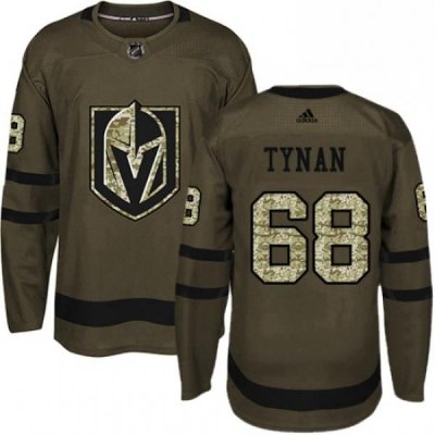 Youth Adidas Vegas Golden Knights 68 TJ Tynan Authentic Green Salute to Service NHL Jersey