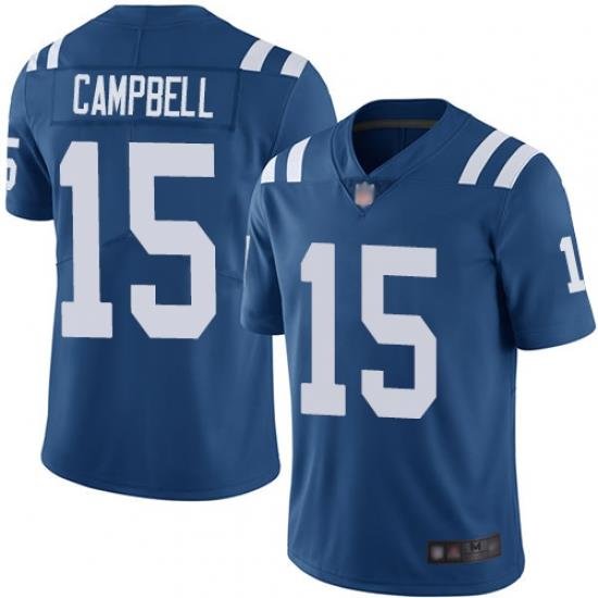 Colts 15 Parris Campbell Royal Blue Team Color Men Stitched Football Vapor Untouchable Limited Jersey