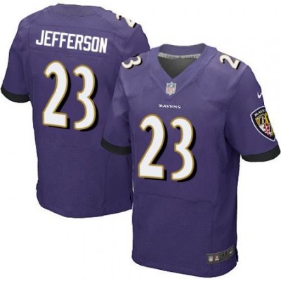 Nike Ravens #23 Tony Jefferson Purple Team Color Mens Stitched NFL New Elite Jersey