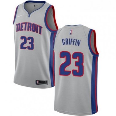 Womens Nike Detroit Pistons 23 Blake Griffin Swingman Silver NBA Jersey Statement Edition