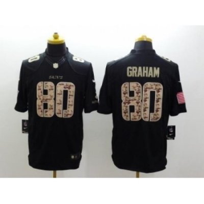 Nike NeW Orleans Saints 80 Jimmy Graham Black Limited Salute to Service NFL Jersey