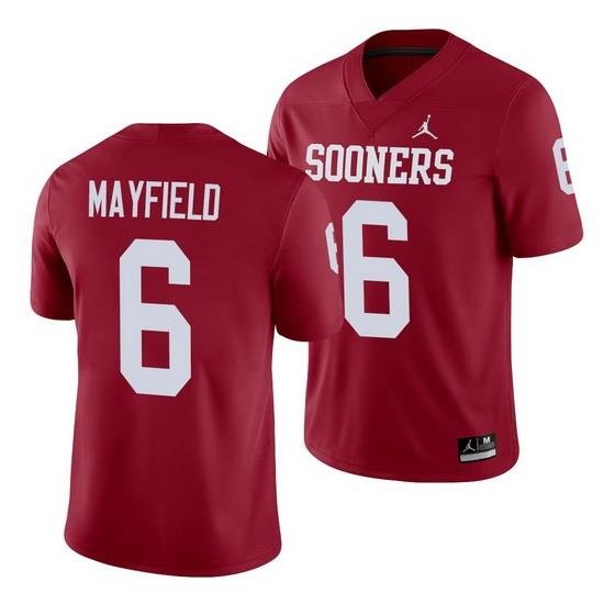 Oklahoma Sooners Baker Mayfield Crimson Alumni Men'S Jersey