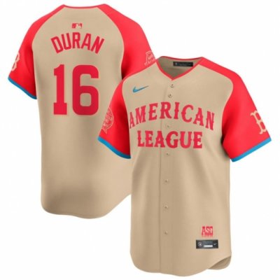 Youth American League 16 Jarren Duran Cream 2024 All Star Limited Stitched Jersey