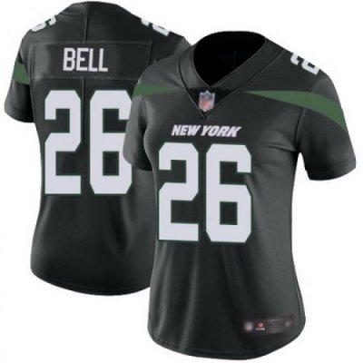 Jets 26 LeVeon Bell Black Alternate Womens Stitched Football Vapor Untouchable Limited Jersey