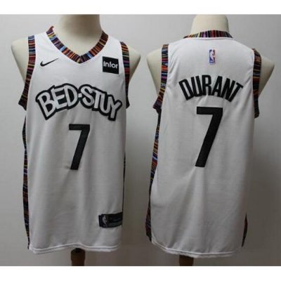 Nets 7 Kevin Durant White 2019 20 City Edition Nike Swingman Jersey