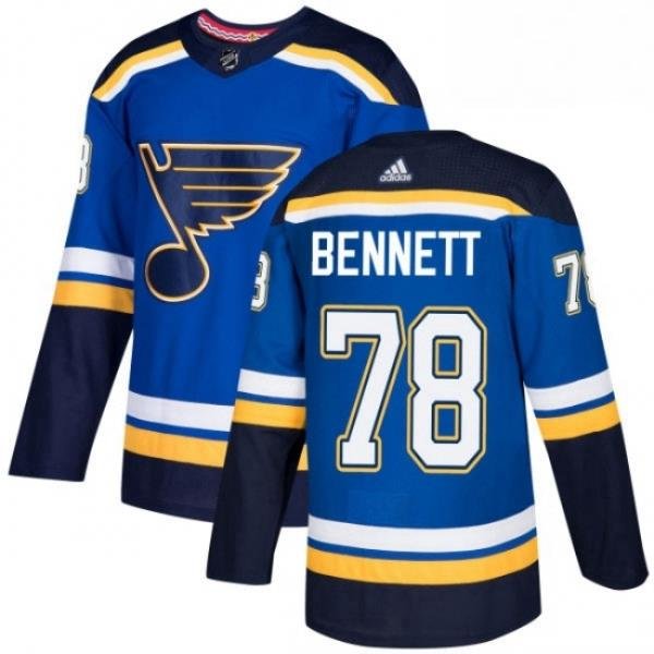 Mens Adidas St Louis Blues 78 Beau Bennett Authentic Royal Blue Home NHL Jersey