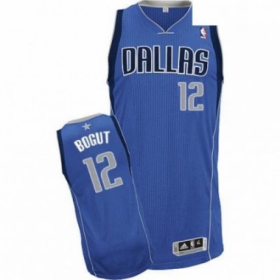 Mens Dallas Mavericks 12 Andrew Bogut NBA Royal Blue Road Jersey