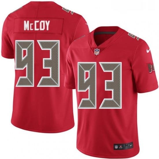 Mens Nike Tampa Bay Buccaneers 93 Gerald McCoy Limited Red Rush Vapor Untouchable NFL Jersey